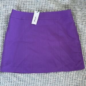 Purple mini skirt